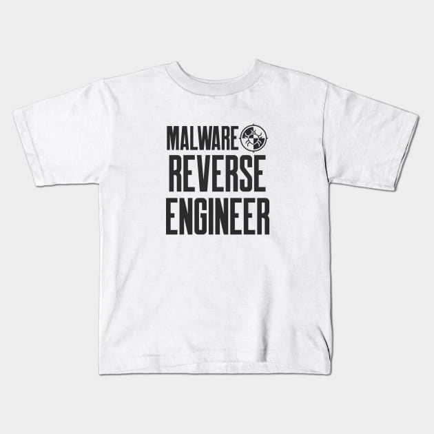 Cybersecurity Malware Reverse Engineer Bug Kids T-Shirt by FSEstyle